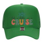 OTTO Cap 5 Panel High Crown Mesh Back Trucker Hat Thumbnail