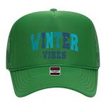 OTTO Cap 5 Panel High Crown Mesh Back Trucker Hat Thumbnail