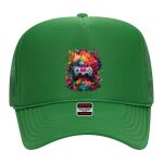 OTTO Cap 5 Panel High Crown Mesh Back Trucker Hat Thumbnail