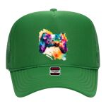 OTTO Cap 5 Panel High Crown Mesh Back Trucker Hat Thumbnail