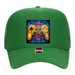 OTTO Cap 5 Panel High Crown Mesh Back Trucker Hat Thumbnail