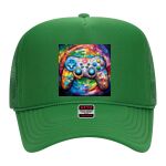OTTO Cap 5 Panel High Crown Mesh Back Trucker Hat Thumbnail