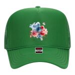 OTTO Cap 5 Panel High Crown Mesh Back Trucker Hat Thumbnail
