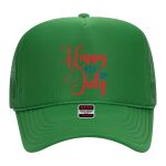 OTTO Cap 5 Panel High Crown Mesh Back Trucker Hat Thumbnail