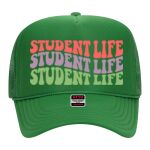 OTTO Cap 5 Panel High Crown Mesh Back Trucker Hat Thumbnail
