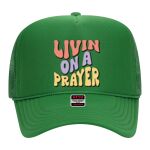 OTTO Cap 5 Panel High Crown Mesh Back Trucker Hat Thumbnail