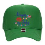 OTTO Cap 5 Panel High Crown Mesh Back Trucker Hat Thumbnail