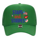OTTO Cap 5 Panel High Crown Mesh Back Trucker Hat Thumbnail