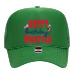 OTTO Cap 5 Panel High Crown Mesh Back Trucker Hat Thumbnail