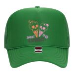 OTTO Cap 5 Panel High Crown Mesh Back Trucker Hat Thumbnail