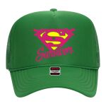 OTTO Cap 5 Panel High Crown Mesh Back Trucker Hat Thumbnail