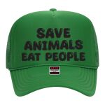 OTTO Cap 5 Panel High Crown Mesh Back Trucker Hat Thumbnail