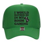 OTTO Cap 5 Panel High Crown Mesh Back Trucker Hat Thumbnail