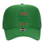 OTTO Cap 5 Panel High Crown Mesh Back Trucker Hat Thumbnail