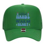 OTTO Cap 5 Panel High Crown Mesh Back Trucker Hat Thumbnail