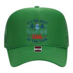 OTTO Cap 5 Panel High Crown Mesh Back Trucker Hat Thumbnail