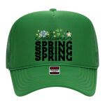 OTTO Cap 5 Panel High Crown Mesh Back Trucker Hat Thumbnail