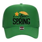 OTTO Cap 5 Panel High Crown Mesh Back Trucker Hat Thumbnail