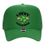 OTTO Cap 5 Panel High Crown Mesh Back Trucker Hat Thumbnail
