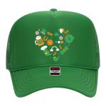 OTTO Cap 5 Panel High Crown Mesh Back Trucker Hat Thumbnail