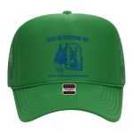 OTTO Cap 5 Panel High Crown Mesh Back Trucker Hat Thumbnail