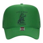 OTTO Cap 5 Panel High Crown Mesh Back Trucker Hat Thumbnail