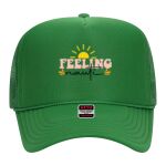 OTTO Cap 5 Panel High Crown Mesh Back Trucker Hat Thumbnail