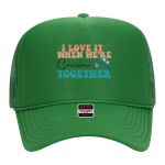 OTTO Cap 5 Panel High Crown Mesh Back Trucker Hat Thumbnail