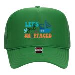 OTTO Cap 5 Panel High Crown Mesh Back Trucker Hat Thumbnail