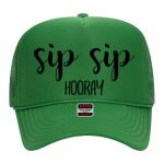 OTTO Cap 5 Panel High Crown Mesh Back Trucker Hat Thumbnail