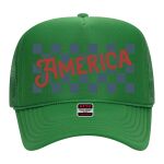 OTTO Cap 5 Panel High Crown Mesh Back Trucker Hat Thumbnail