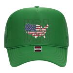 OTTO Cap 5 Panel High Crown Mesh Back Trucker Hat Thumbnail