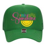 OTTO Cap 5 Panel High Crown Mesh Back Trucker Hat Thumbnail
