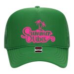 OTTO Cap 5 Panel High Crown Mesh Back Trucker Hat Thumbnail