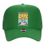 OTTO Cap 5 Panel High Crown Mesh Back Trucker Hat Thumbnail