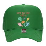 OTTO Cap 5 Panel High Crown Mesh Back Trucker Hat Thumbnail
