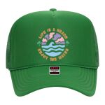 OTTO Cap 5 Panel High Crown Mesh Back Trucker Hat Thumbnail