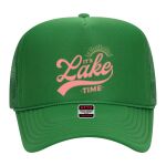 OTTO Cap 5 Panel High Crown Mesh Back Trucker Hat Thumbnail