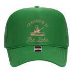 OTTO Cap 5 Panel High Crown Mesh Back Trucker Hat Thumbnail