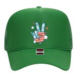 OTTO Cap 5 Panel High Crown Mesh Back Trucker Hat Thumbnail