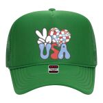 OTTO Cap 5 Panel High Crown Mesh Back Trucker Hat Thumbnail