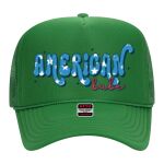OTTO Cap 5 Panel High Crown Mesh Back Trucker Hat Thumbnail