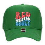 OTTO Cap 5 Panel High Crown Mesh Back Trucker Hat Thumbnail