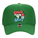 OTTO Cap 5 Panel High Crown Mesh Back Trucker Hat Thumbnail