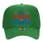 OTTO Cap 5 Panel High Crown Mesh Back Trucker Hat Thumbnail