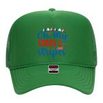 OTTO Cap 5 Panel High Crown Mesh Back Trucker Hat Thumbnail