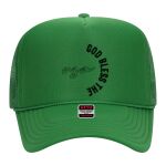OTTO Cap 5 Panel High Crown Mesh Back Trucker Hat Thumbnail