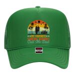 OTTO Cap 5 Panel High Crown Mesh Back Trucker Hat Thumbnail