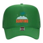 OTTO Cap 5 Panel High Crown Mesh Back Trucker Hat Thumbnail