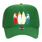 OTTO Cap 5 Panel High Crown Mesh Back Trucker Hat Thumbnail